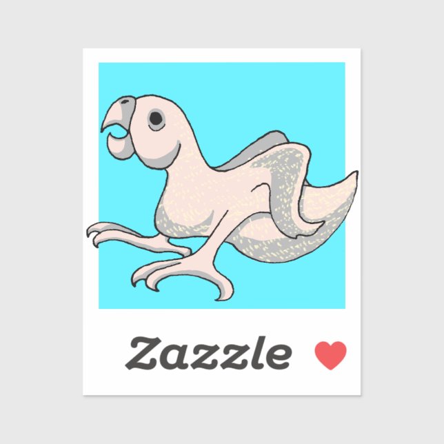 Sticker pour poussette de perroquet (Feuille)