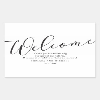 Sticker pour sac de bienvenue pour les clients Mar