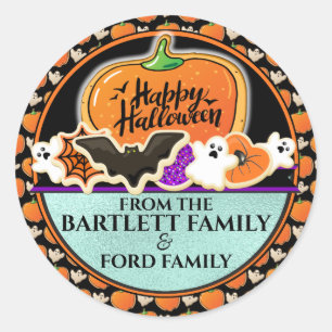 Sticker pour sac de traitement d'Halloween