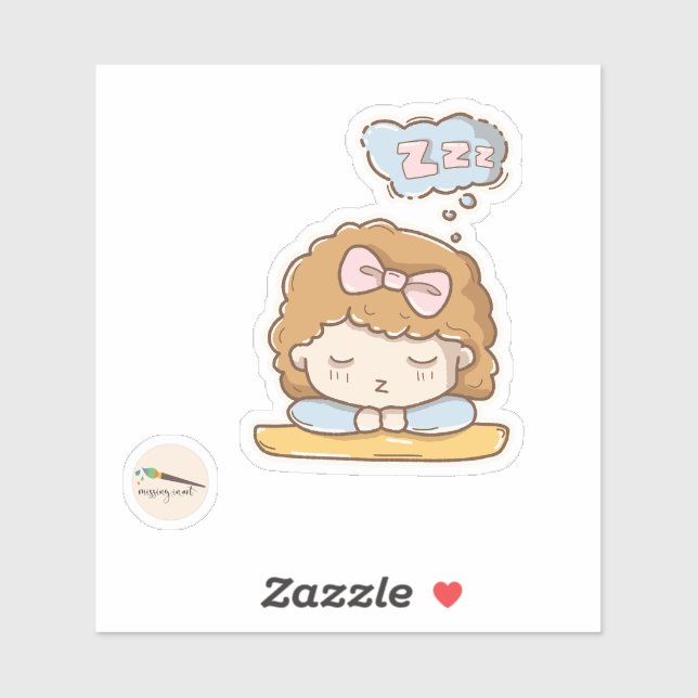Sticker pour scrapbooking pour fille Kawaii (Feuille)