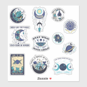 Sticker pour sorcière Mystic Moon
