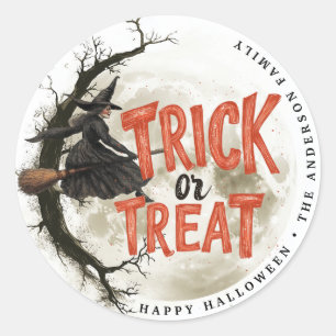 Sticker pour sorcière Vintage Halloween