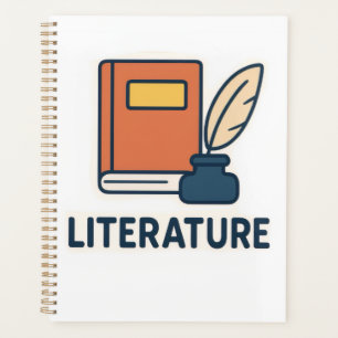 Sticker pour sujets de littérature - Livre & Quill