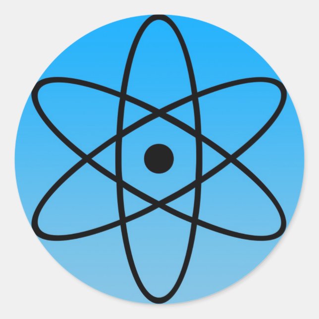 Sticker pour symbole atomique (Devant)