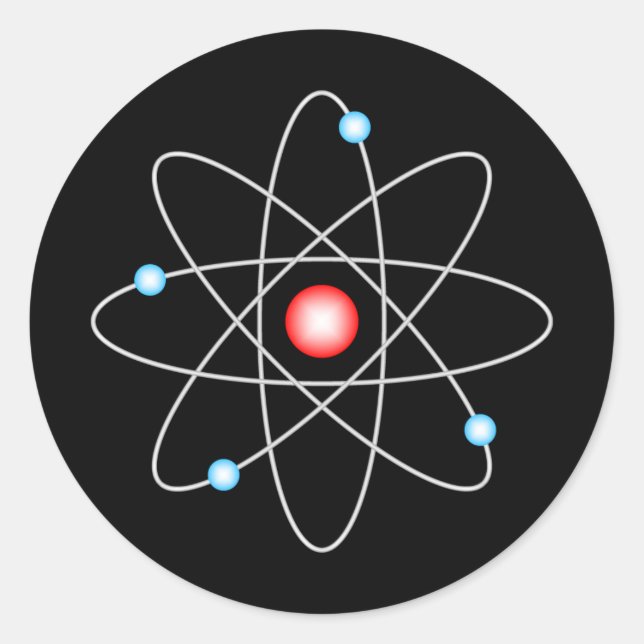 Sticker pour symbole atomique (Devant)