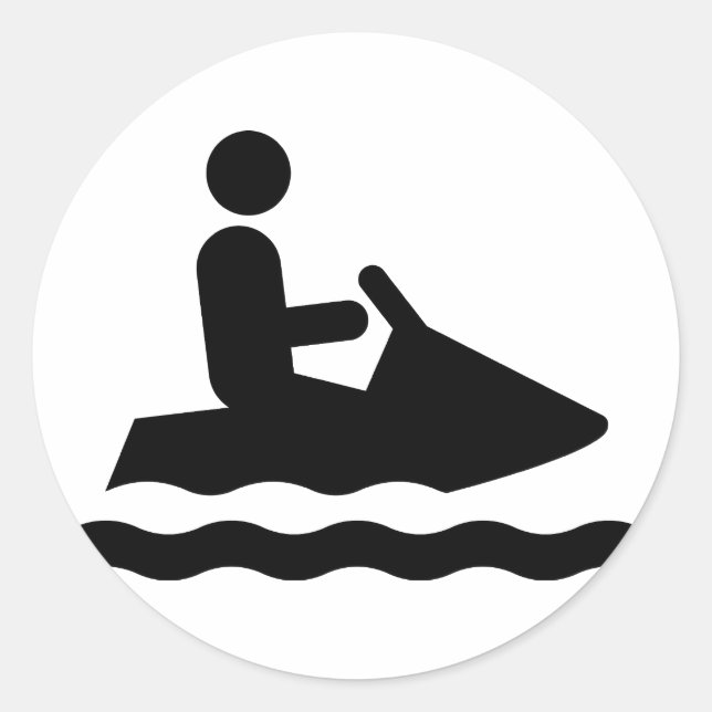 Sticker pour symbole Jetskiing (Devant)