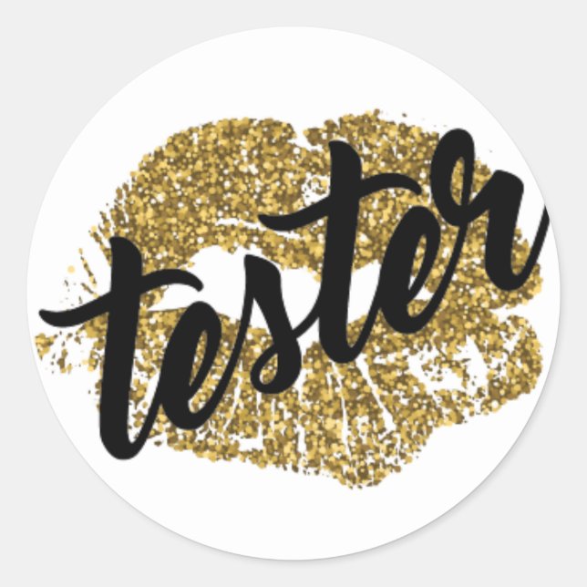 Sticker pour testeur de produit - Tester - Étiquet (Devant)
