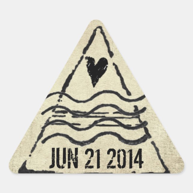 Sticker pour timbre de passeport daté (Devant)