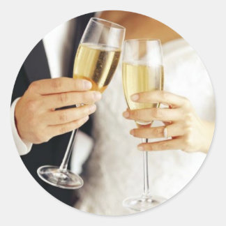 Sticker pour toast mariage