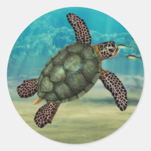 Sticker pour tortue de mer