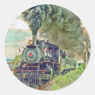 Sticker pour train de voyageurs à vapeur
