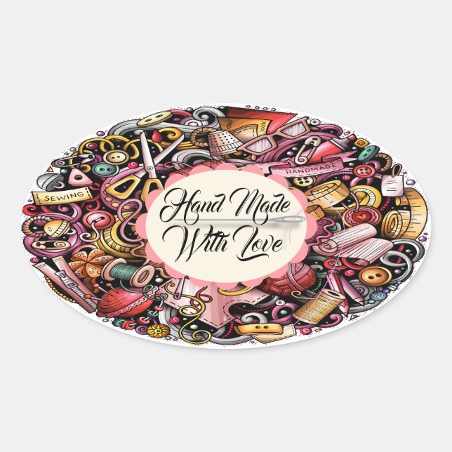 Sticker pour Tricot à coudre pour l'artisanat (Devant)