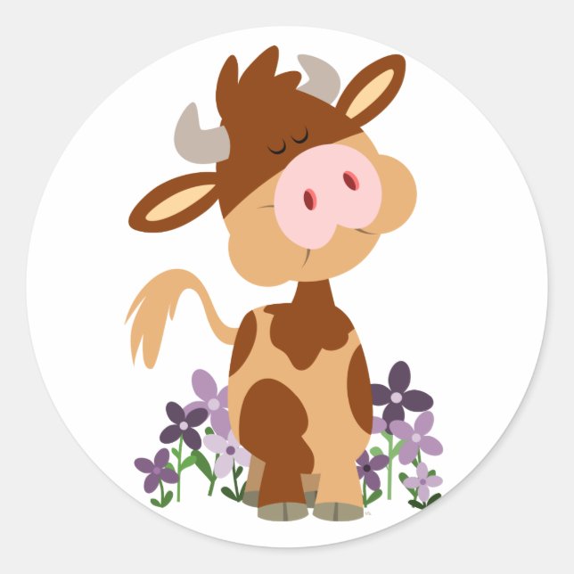 Sticker pour vache à mâcher mignon (Devant)