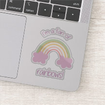 Sticker pour ventilateur arc-en-ciel