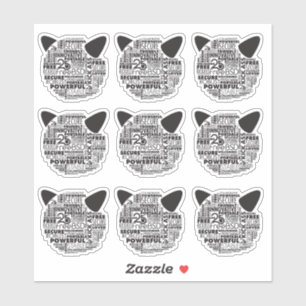 Sticker Pourquoi j'aime FreeBSD 25th Anniversary Vinyl Sti