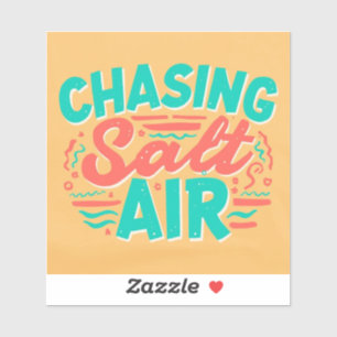 Sticker poursuivant l'air salé