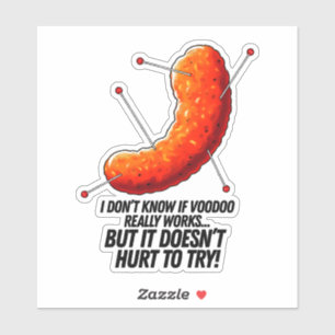 Sticker Pousse de fromage Voodoo - Plaisanterie anti-Trump