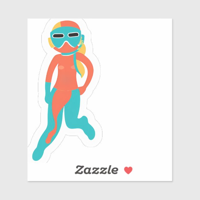 Sticker Poussette en tuba (Feuille)