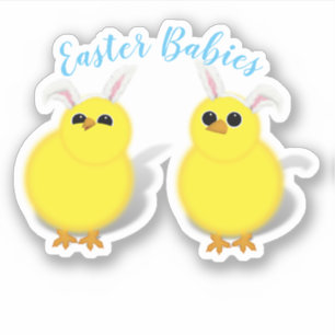 Sticker Poussins de Pâques