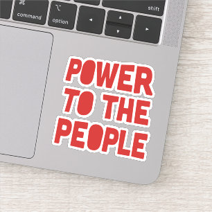Sticker Pouvoir Au Peuple