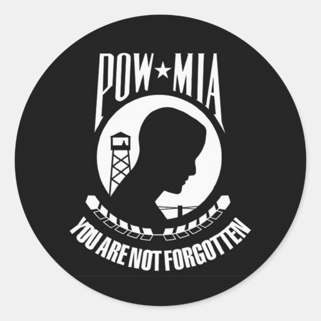 Sticker POW MIA (Devant)