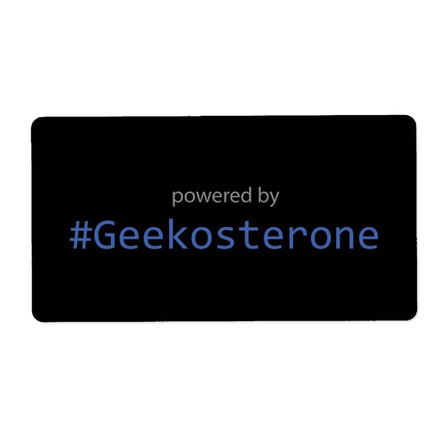 Sticker - Powered by #Geekosterone (Devant)