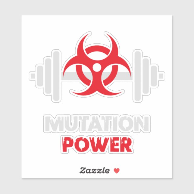 Sticker Powerlifting Mutation Strength (Feuille)