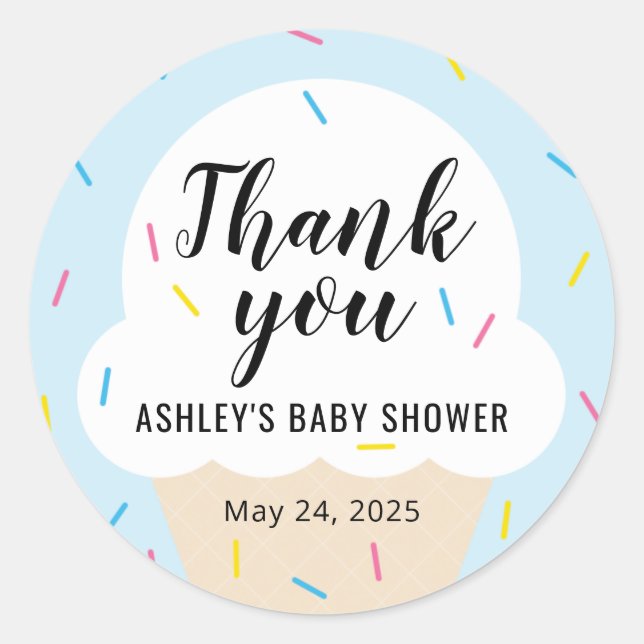 Sticker préféré de la crème glacée (Devant)