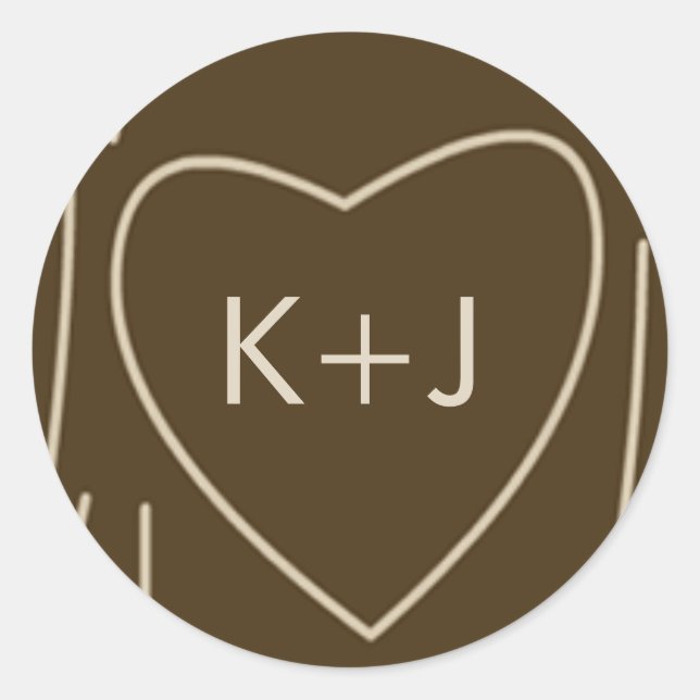 Sticker préféré en chêne (Devant)