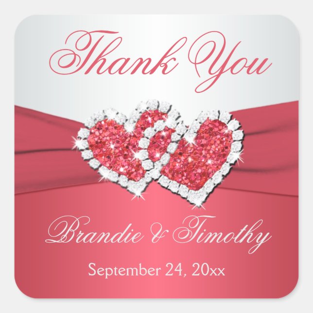 Sticker préféré pour mariage corail et gris (Devant)