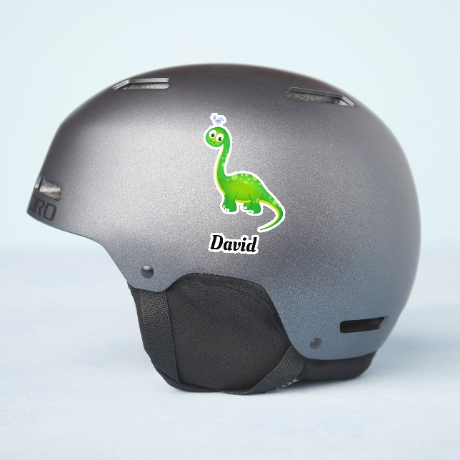 Sticker Prehistoric Dinosaur with Name (Côté casque)
