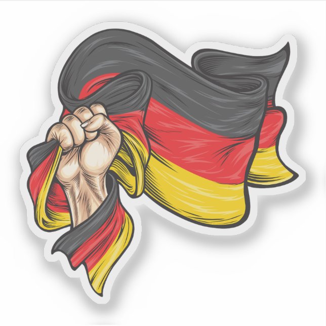 Sticker Premier drapeau national de l'Allemagne T-shirt (Devant)