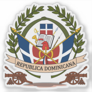 Sticker Première armoiries de la République Dominicaine (1