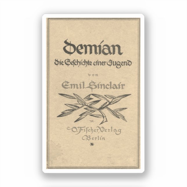 Sticker Première édition couverture de Demian (1919) (Recto)