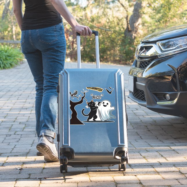 Sticker Préparez-vous à une fête d'Halloween niçois tactil (Valise Insitu)