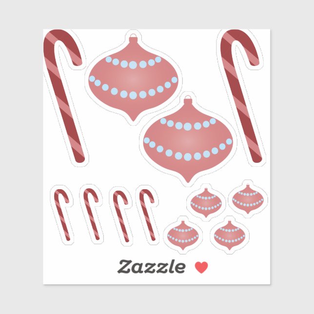 Sticker Preppy Christmas (Feuille)