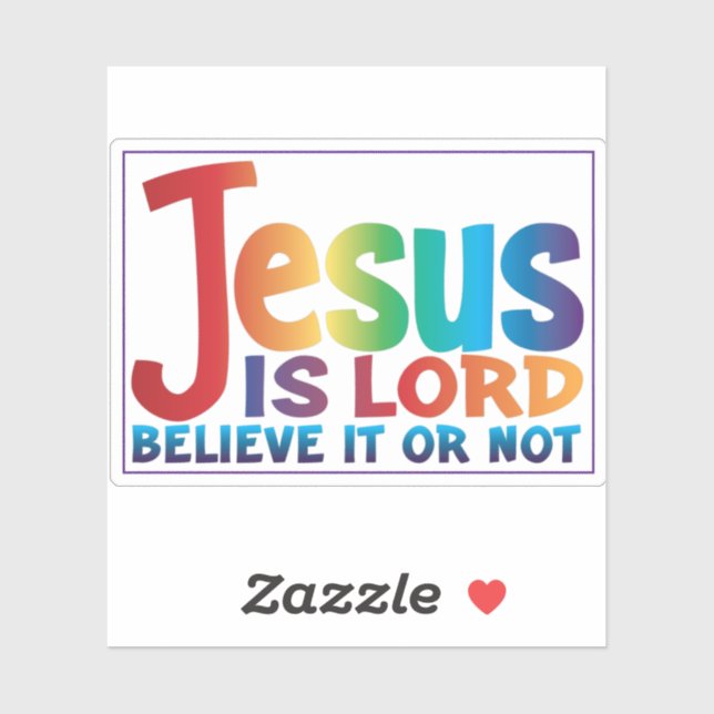 Sticker Présenter la vérité sur Jésus (Feuille)