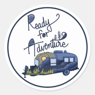 Sticker prêt pour l'aventure