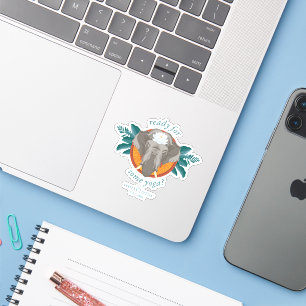 Sticker Prêt pour le Yoga ? - Le Lotus Blanc