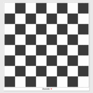 Sticker Prêt pour les Checkers ou les échecs en tout temps