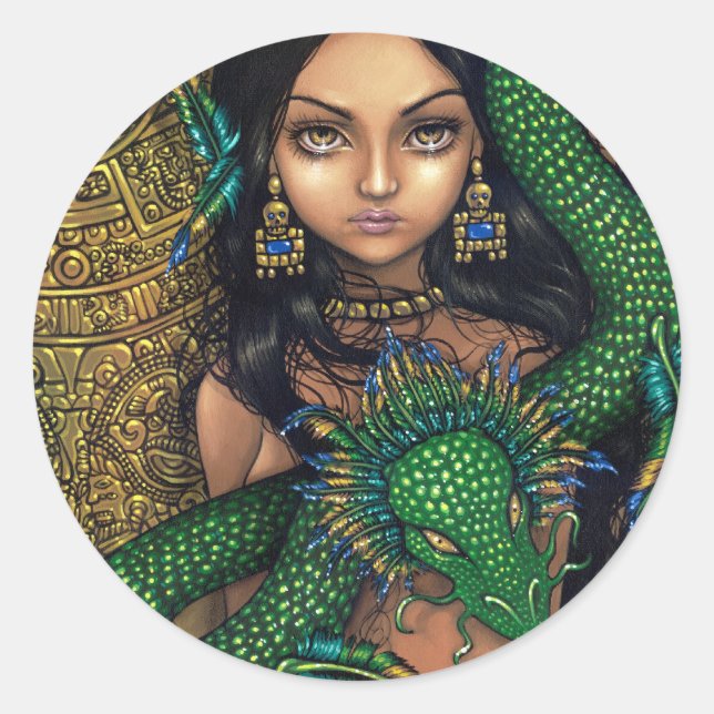 Sticker "Prêtre de Quetzalcoatl" (Devant)