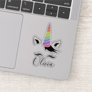Sticker Pretty Pastel Unicorn Nom
