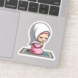Sticker Prière islamique mignonne pour les enfants musulma