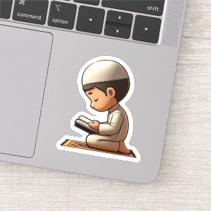 Sticker Prière islamique motivationnelle pour les garçons 