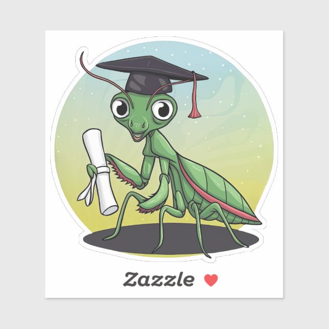 Sticker Priez Mantis Graduation (Feuille)