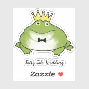 Sticker Prince de grenouille - Mariage de conte de fées - 