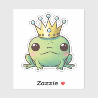 Sticker Prince de la Grenouille Cute Kawaii