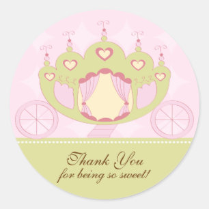 Sticker Princess Anniversaire Merci