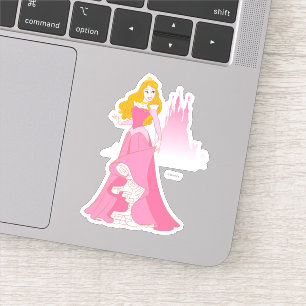 Sticker Princess Aurora & Castle Graphic