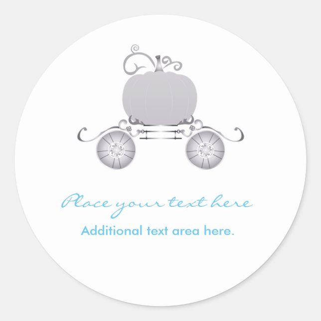 Sticker Princess Cinderella Elegant Carriage Party (Devant)
